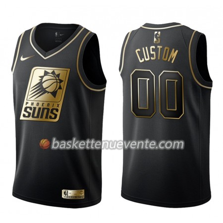 Maillot Basket Phoenix Suns Personnalisé Nike Noir Gold Edition Swingman - Homme